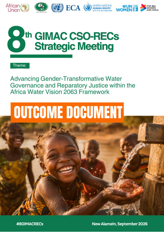 Cover of the Outcome Document of the 8th GIMAC CSO-RECs Strategic Meeting